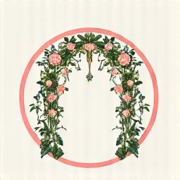 Icona per design floreale per eventi.